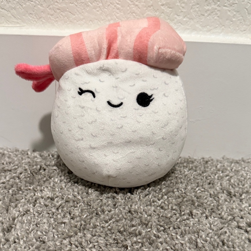 Squishmallows White and Pink Plush Toy